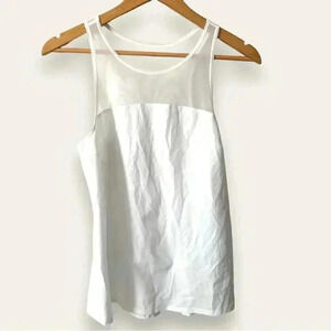NWT ZELLA WHITE  BASICS TANK/Athleisure S
